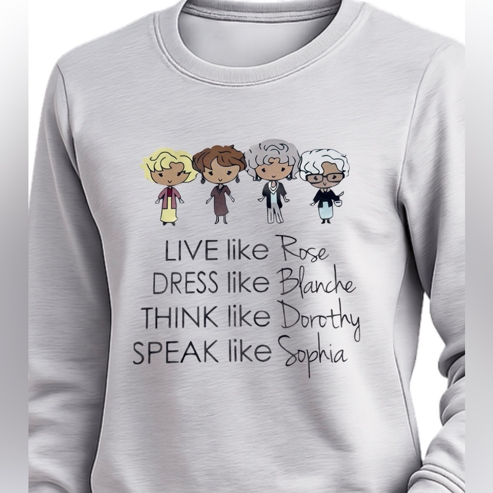 Golden Girls Gray Sweatshirt, size xl